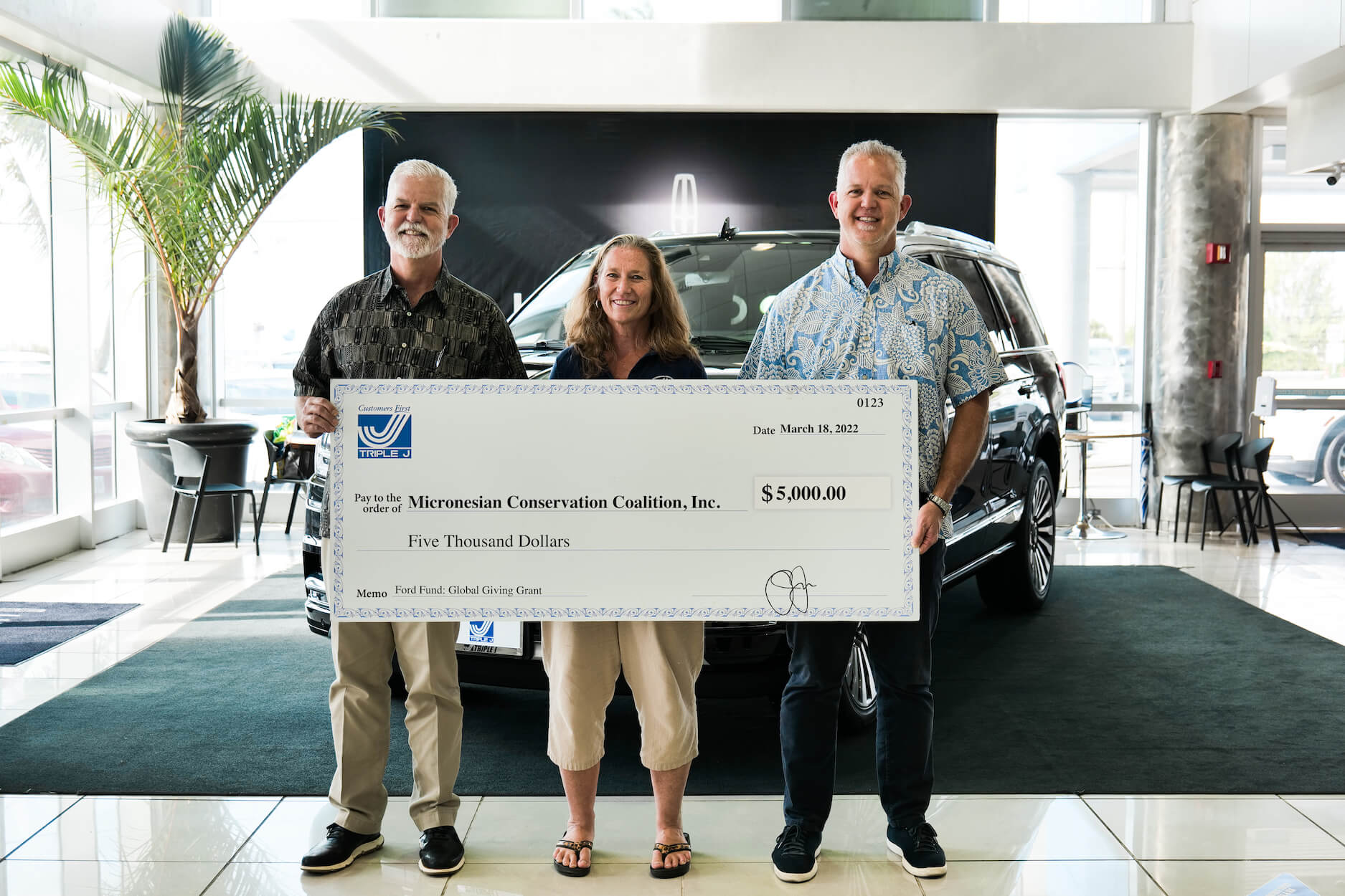 TRIPLE J FORD DONATES 15K TO LOCAL NONPROFITS Triple J Enterprises